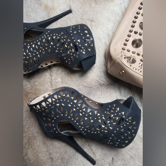 Scene Weaver Shoes - Scene Studded Platform Heels